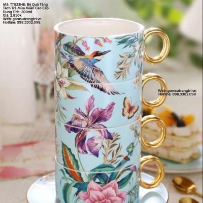 BỘ QUÀ TẶNG TÁCH TRÀ MÙA XUÂN CAO CẤP